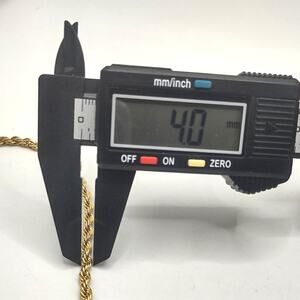 18k Gold Plated Diamond Cut Bracelet Chain Rope Jewelry VTG Fashion Birthday NEW